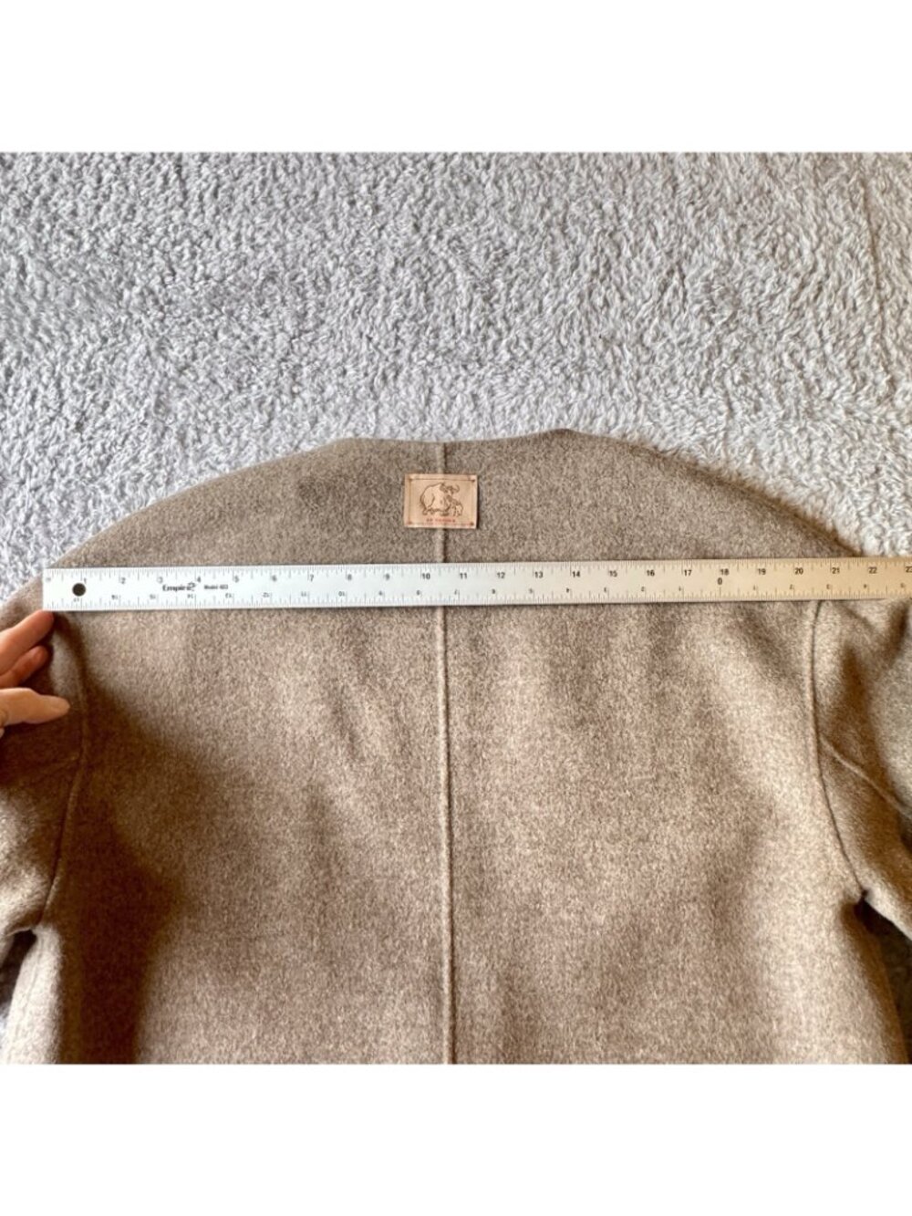 EP YAYING Yak Wool Cashmere Double-Sided Wool Coat Size US Size L - Retail $620 - Picture 15 of 16